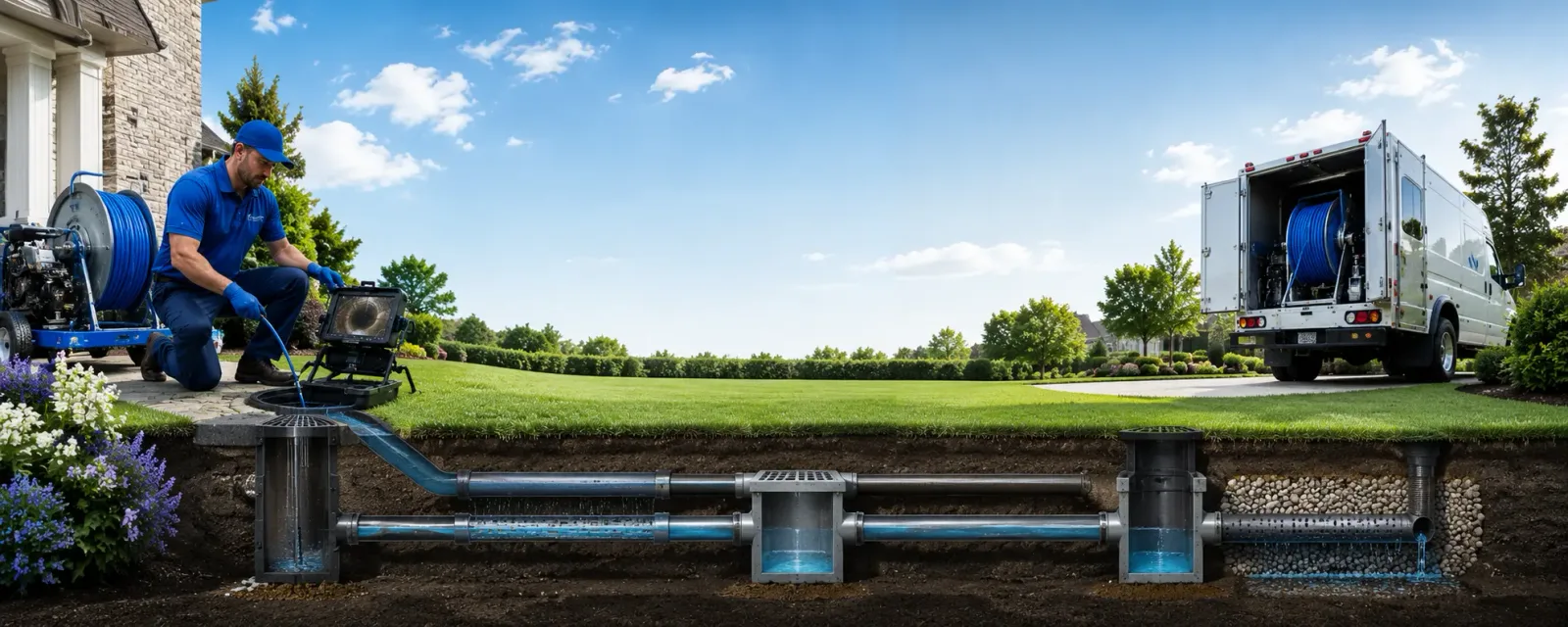 Outdoor drain cleaning information for Highland, MI