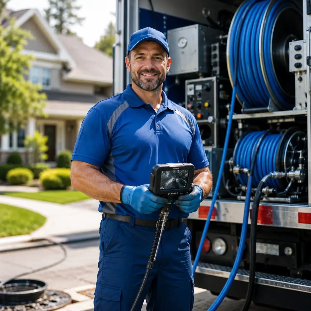 Local outdoor drain cleaning specialists in Highland, MI